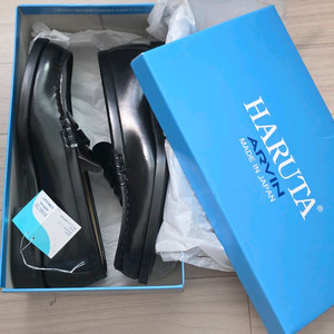 하루타(HARUTA) 로퍼 3E 260 블랙 (새제품)