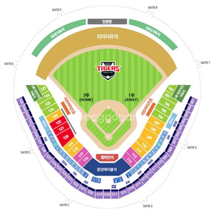 8윌3일 기아타이거즈 vs 한화이글스 1루 k5 통