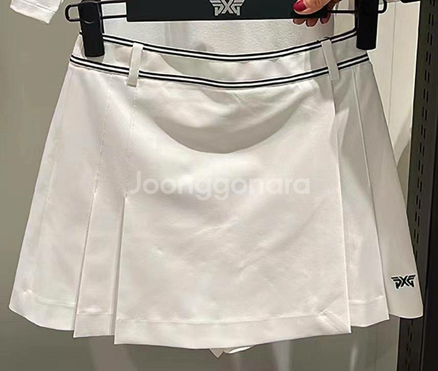 PXG 골프웨어 여성 썸머 플리츠 실루엣 하프 팬츠--4
