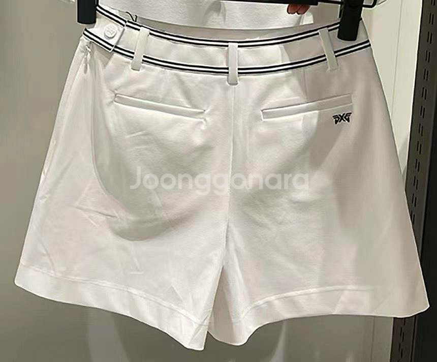 PXG 골프웨어 여성 썸머 플리츠 실루엣 하프 팬츠--2