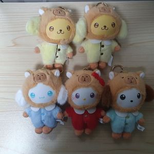 (새제품)산리오 키티/포차코/시나모롤/폼폼푸린 인형키링