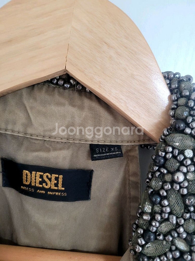 diesel디젤 홀터넥 비즈 원피스 xs (44반-55--2