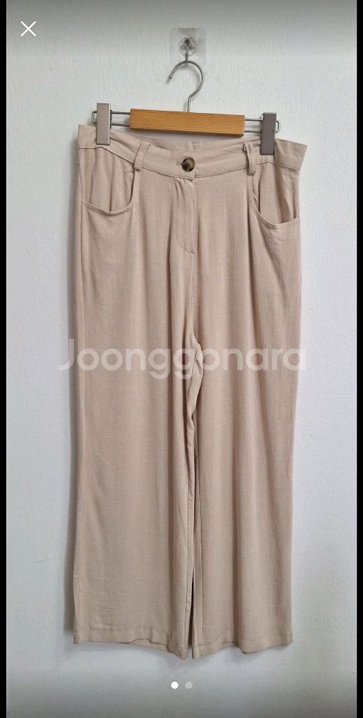 린넨 일자 바지 27ㅡ새상품--0