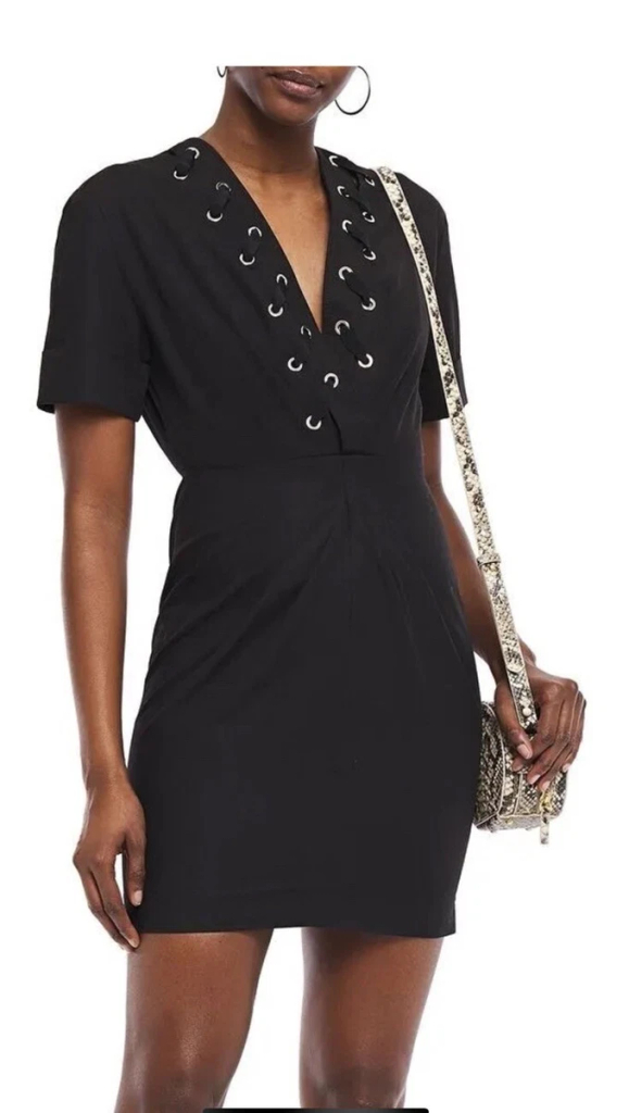 (새상품) 산드로 블랙 반팔 원피스 36사이즈--1