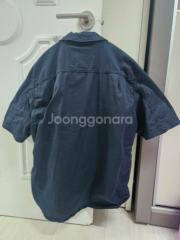마지막 가격 스톤아일랜드 나침반로고 반팔 오버셔츠xl--1