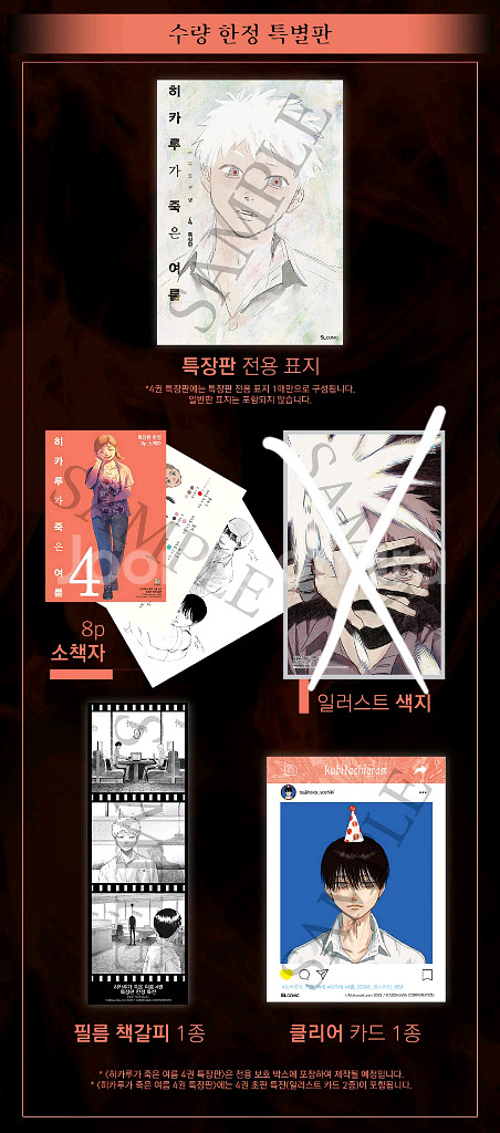 히카루가 죽은 여름 4권 특전 세트--2