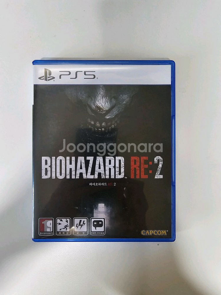 ps5 바이오하자드 re2 타이틀 팝니다.--1