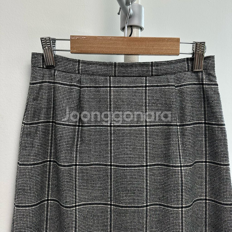 막스마라 스튜디오 하운드투스 체크 스커트--1