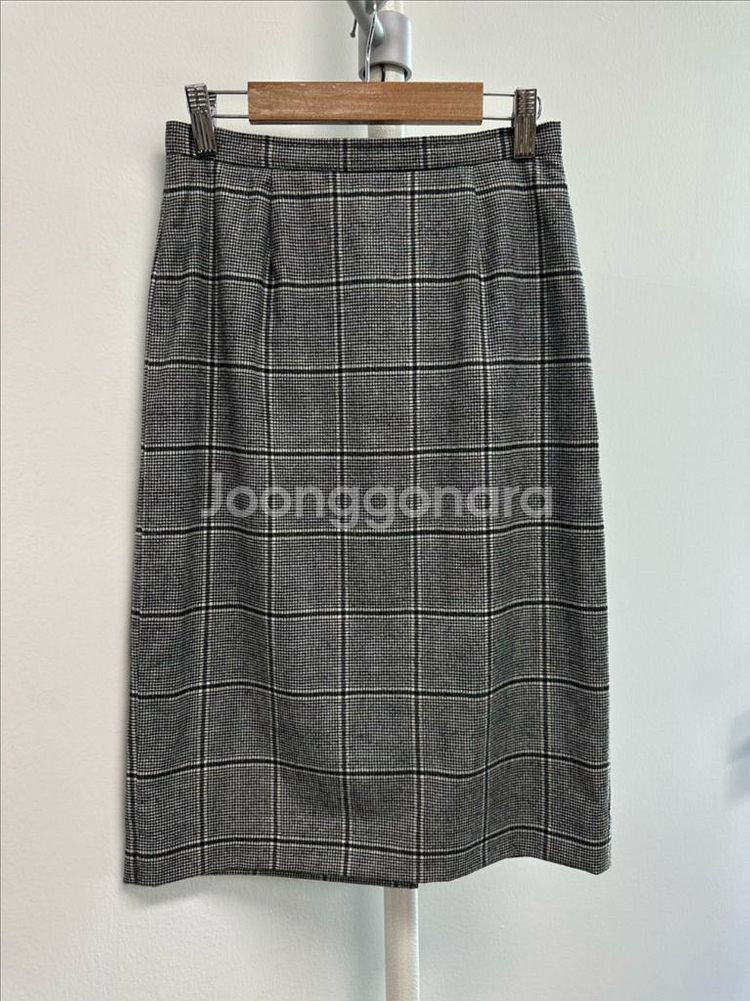 막스마라 스튜디오 하운드투스 체크 스커트--0