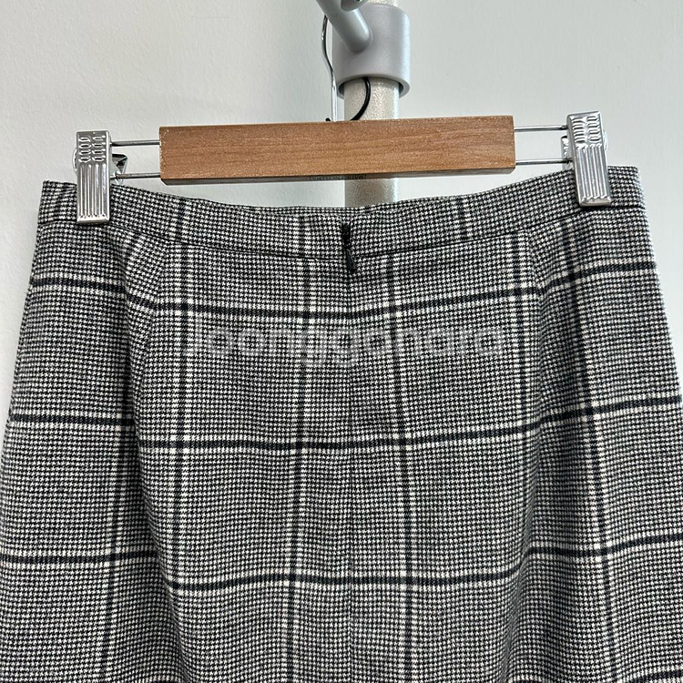 막스마라 스튜디오 하운드투스 체크 스커트--4