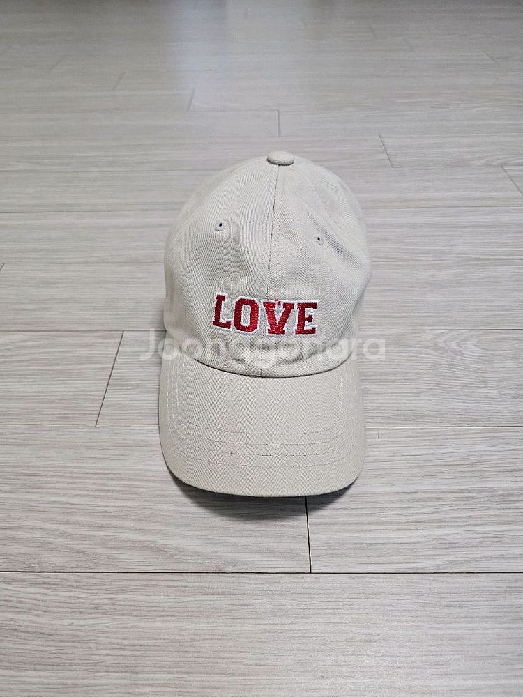 베이지 LOVE 볼캡--0