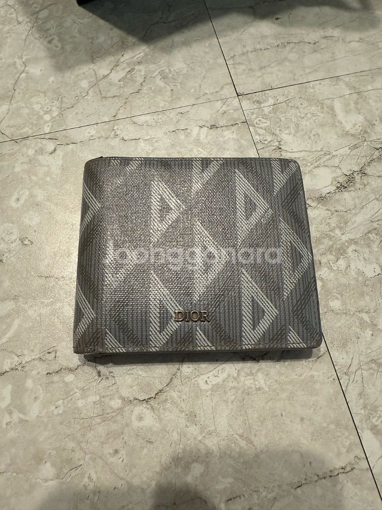 디올 CD 다이아몬드 캔버스 남자반지갑--0