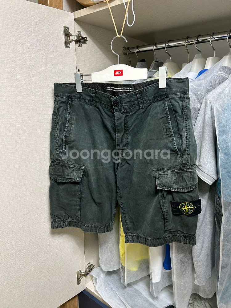 정품 스톤아일랜드 카고반바지 32-33--0