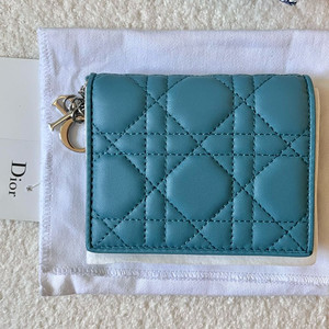 [새상품] DIOR 레이디 디올 미니 지갑 민트