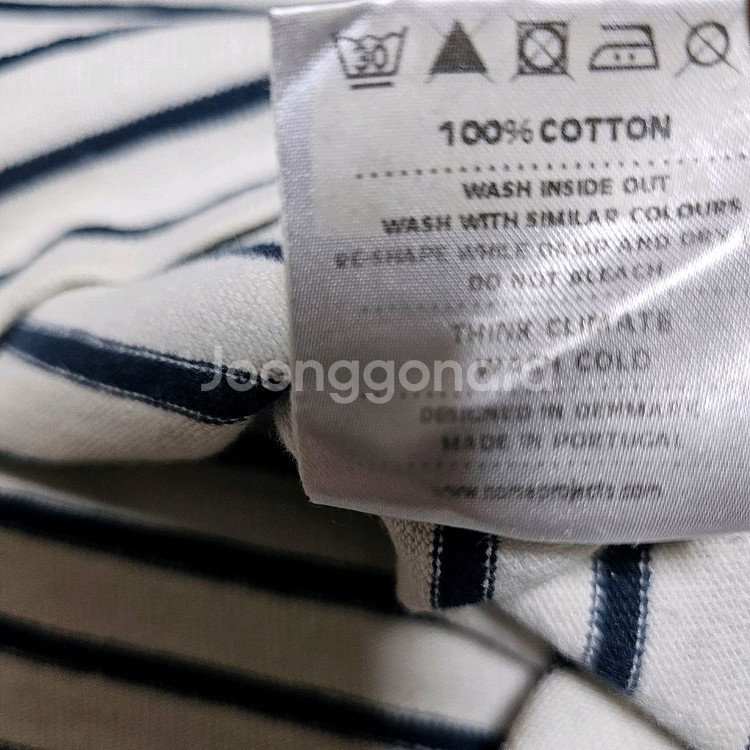 노스프로젝트 헤비코튼 마린반팔티97사이즈--5