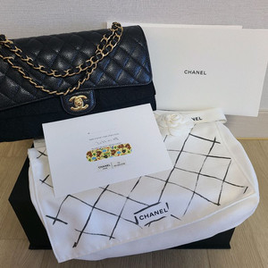 샤넬 캐비어 미듐(정품 내장칩)