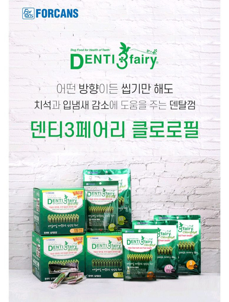 포켄스 덴티페어리 클로로필 SS 206개--0