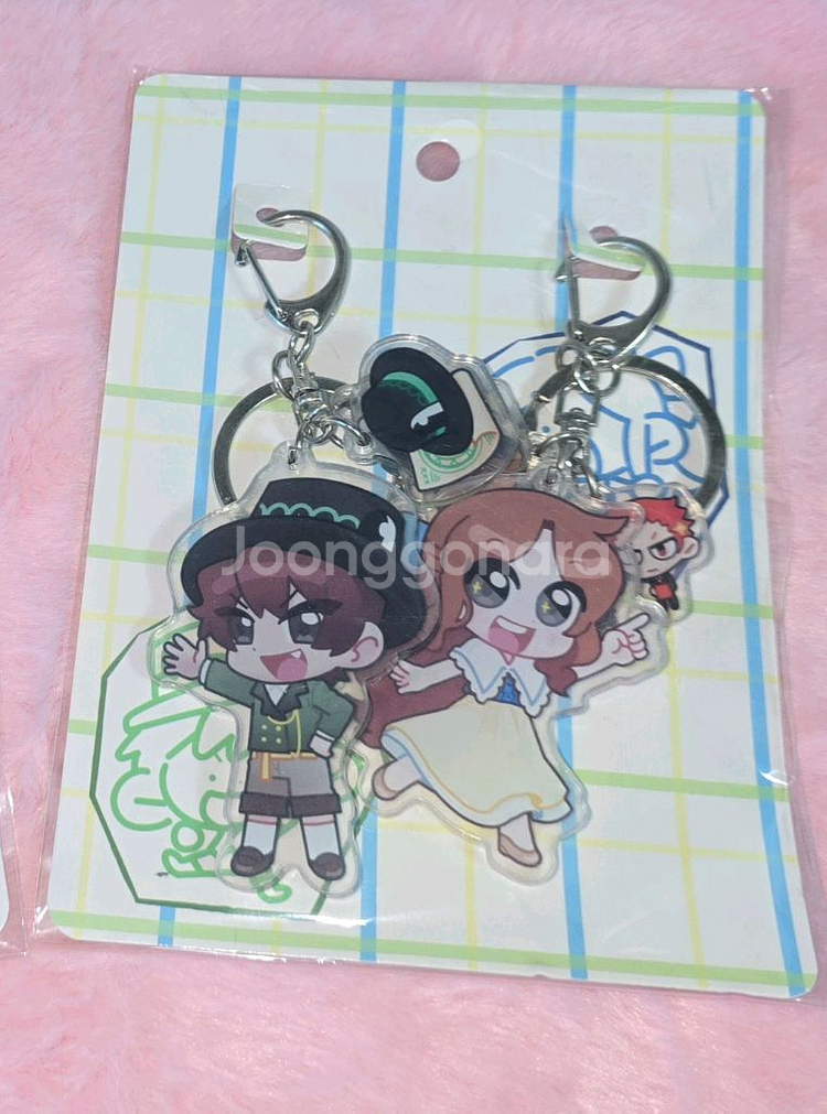 잠뜰 10주년 아가씨 뜰/룡 아크릴 키링 굿즈--0