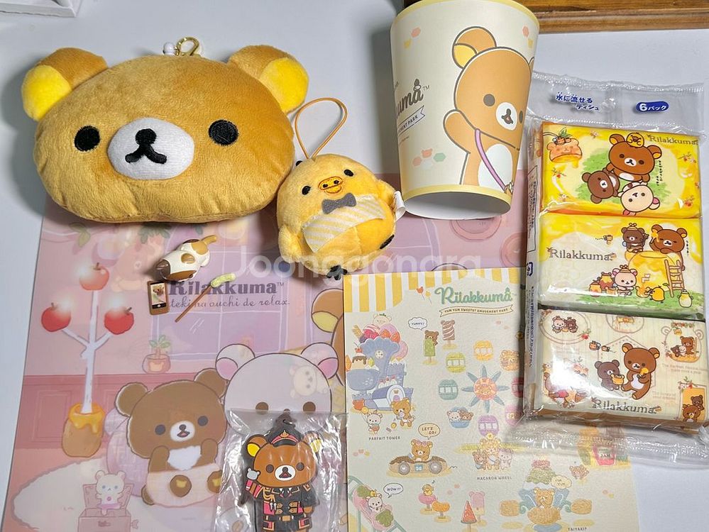 리락쿠마 파우치키링인형티슈파일--0