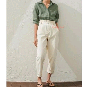 H&M 편안한 하이웨스트 면데님바지 밴딩팬츠 S사이즈