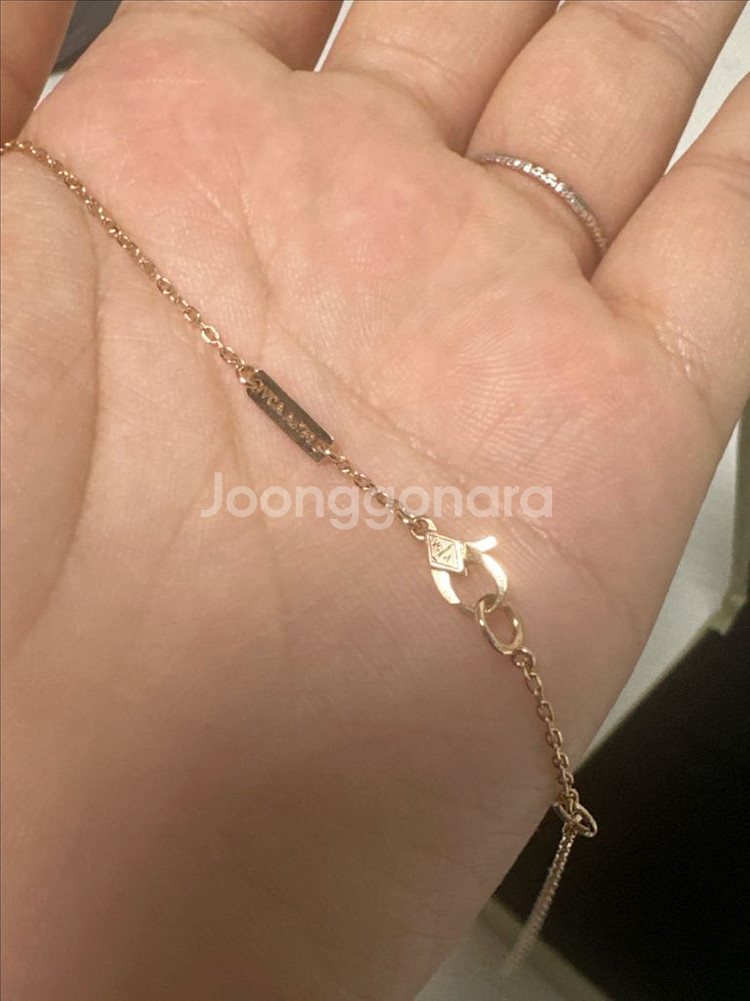 마더오브펄 빈티지 18k 클로버 목걸이 (1:1주문제작--6