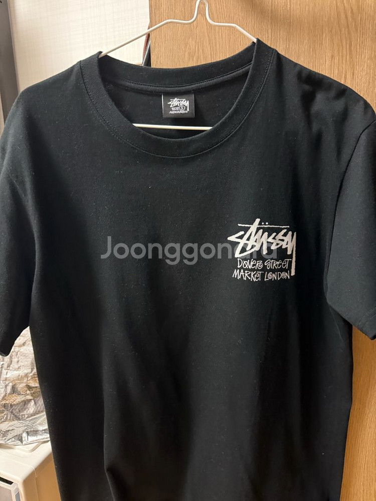 스투시 반팔티 블랙 스몰--0