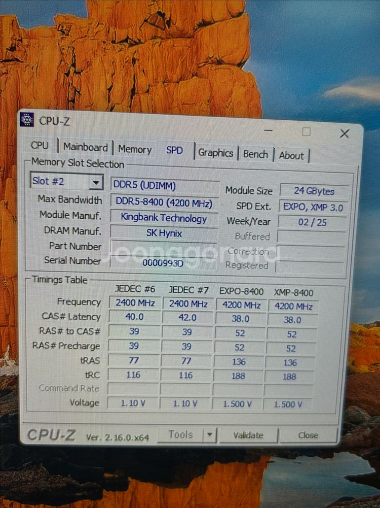 DDR5 8400mhz 38cl (24*2)48gb--2