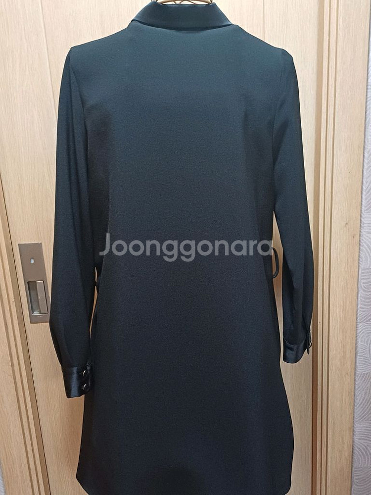 ZARA 자라 블랙 셔츠 원피스 S size--3
