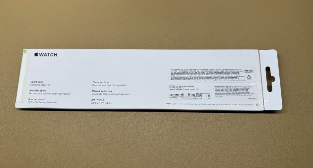 애플워치 정품 스포츠밴드 슬레이트블루 45mm 미사용--1