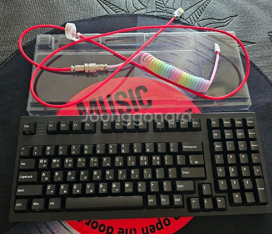 COX CNK103 무접점 키보드 + 항공케이블--0