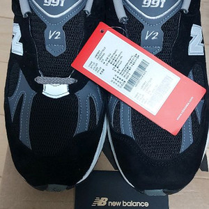 (새상품)뉴발란스 991V2 블랙 275