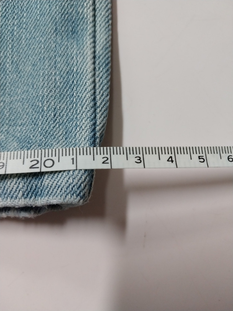 29)시스템 새미 와이드 데님팬츠 가죽패치 워싱청바지--8