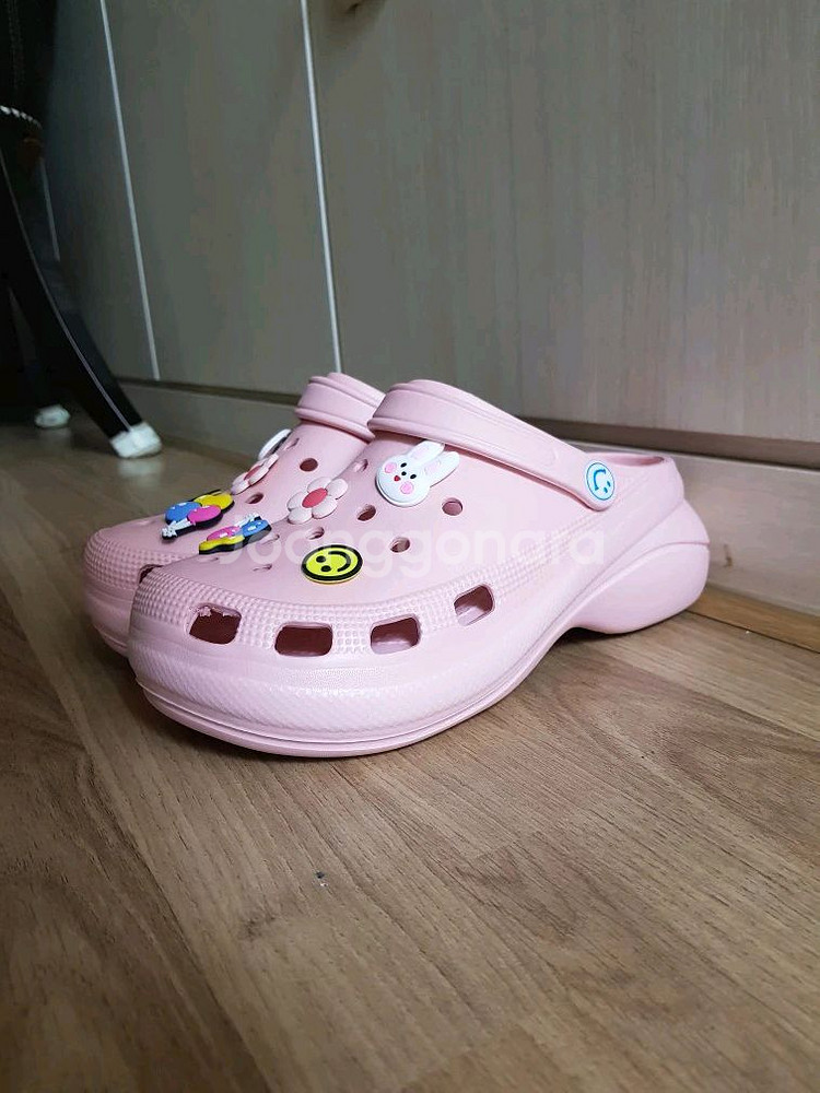 통굽 슬리퍼 샌들--5