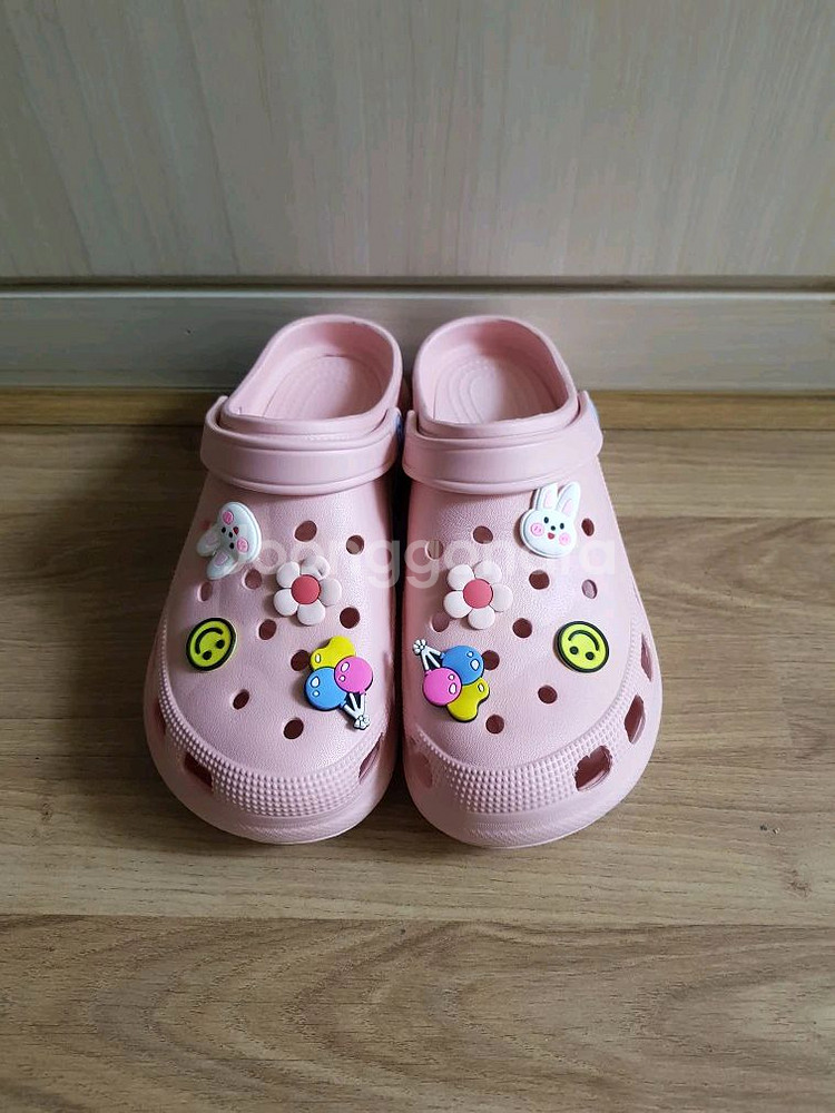 통굽 슬리퍼 샌들--1