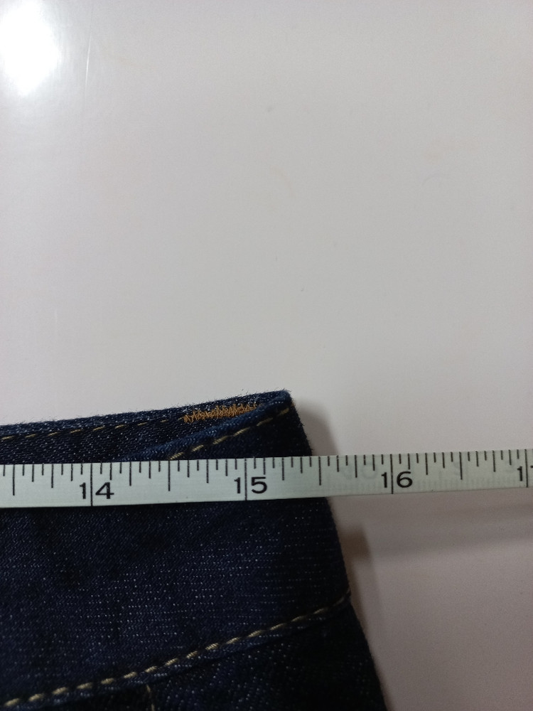 29)새상품)NII 진 가죽패치 레귤러핏 진청 스판일자--7