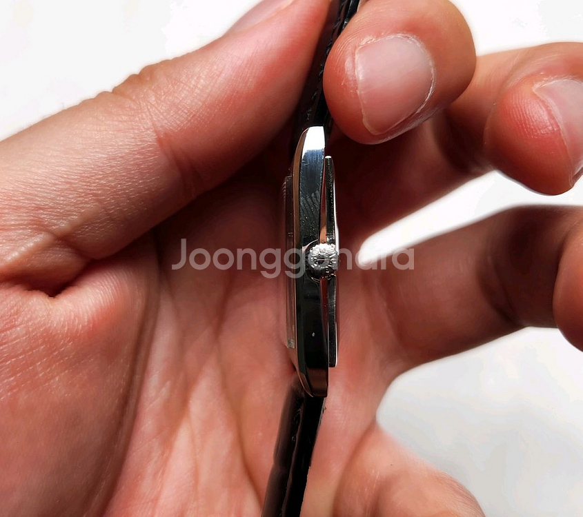 레어] 빈티지 론진 플래그십 스퀘어 탱크 양각 은장로고--5