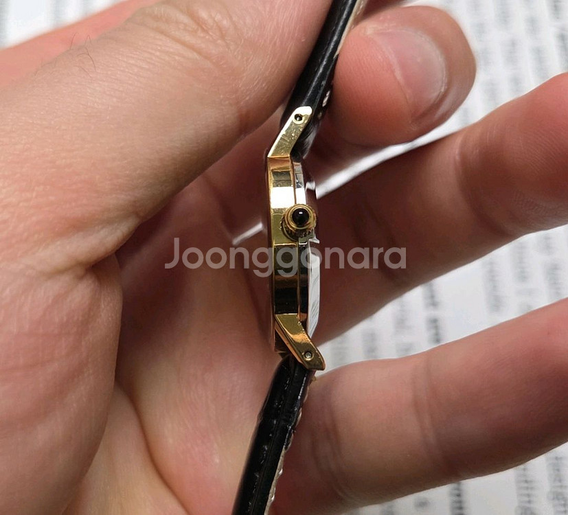 빈티지 오메가 드빌 민트 까보숑용두 수동 메커니컬 여성--5
