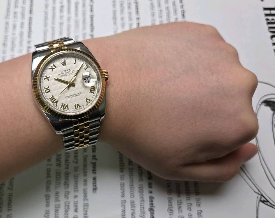 롤렉스 데이저스트 116233 18K콤비 피라미드 로만--5