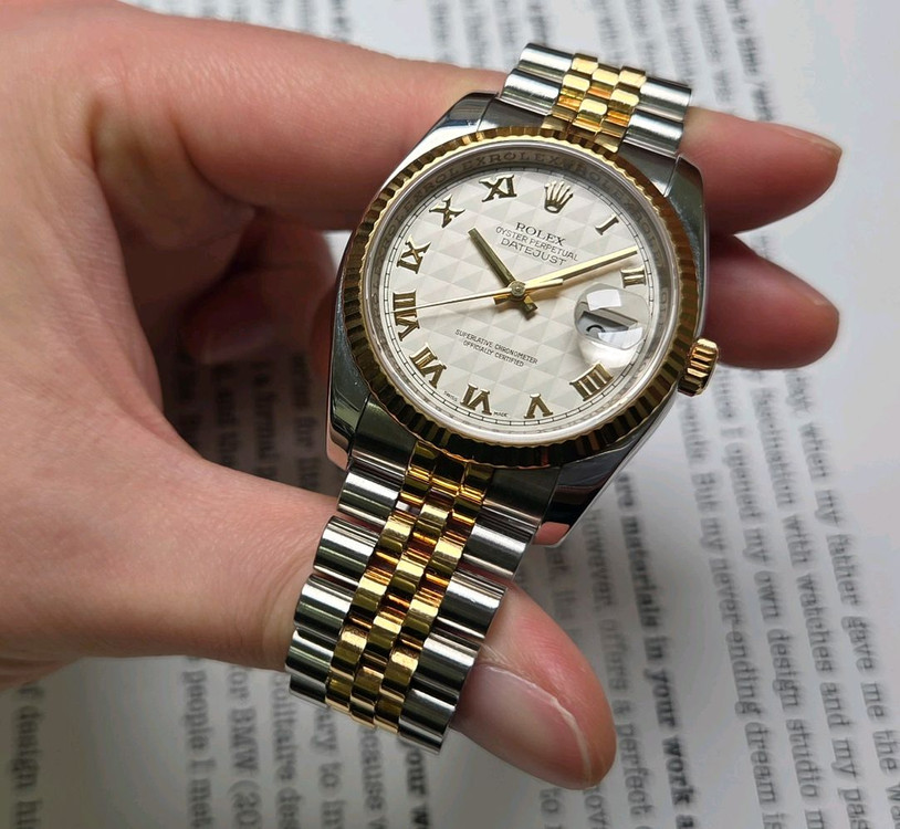 롤렉스 데이저스트 116233 18K콤비 피라미드 로만--3