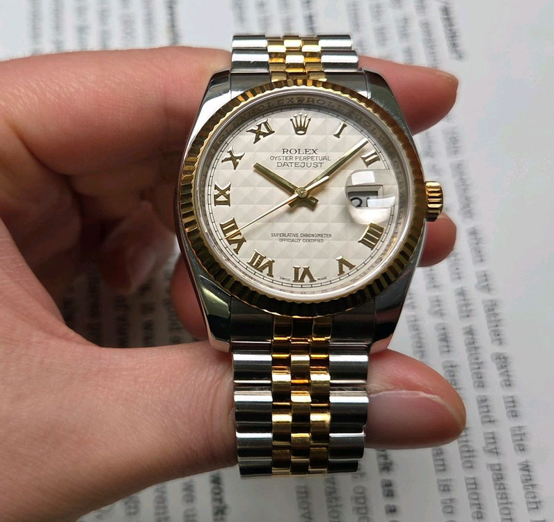 롤렉스 데이저스트 116233 18K콤비 피라미드 로만--2