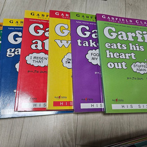 영어원서 만화책 가필드6권+CD+음원