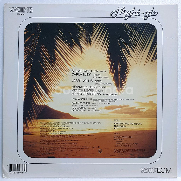 (미국/LP) Carla Bley - Night Glo--1
