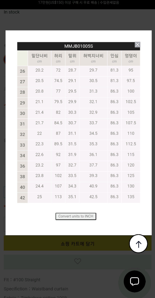 모모타로진스 스탠다드 100 스트레이트 데님팬츠 새제품 이미지