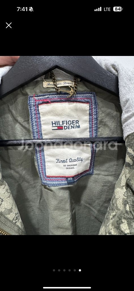 타미힐피거 데님 후드 야상 XS--11