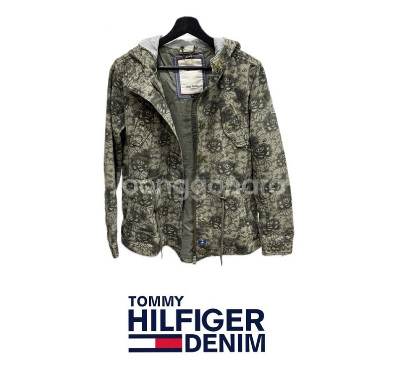 타미힐피거 데님 후드 야상 XS--0