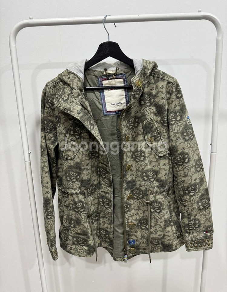 타미힐피거 데님 후드 야상 XS--1