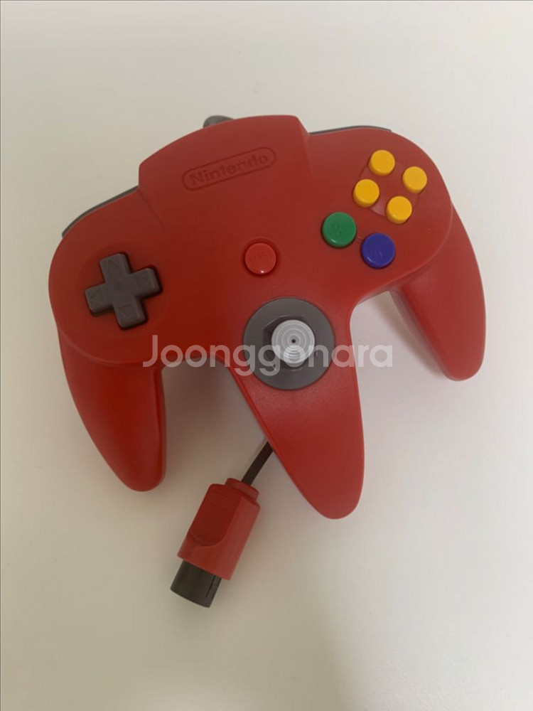 닌텐도64 패드 컨트롤러 레드 팝니다--1