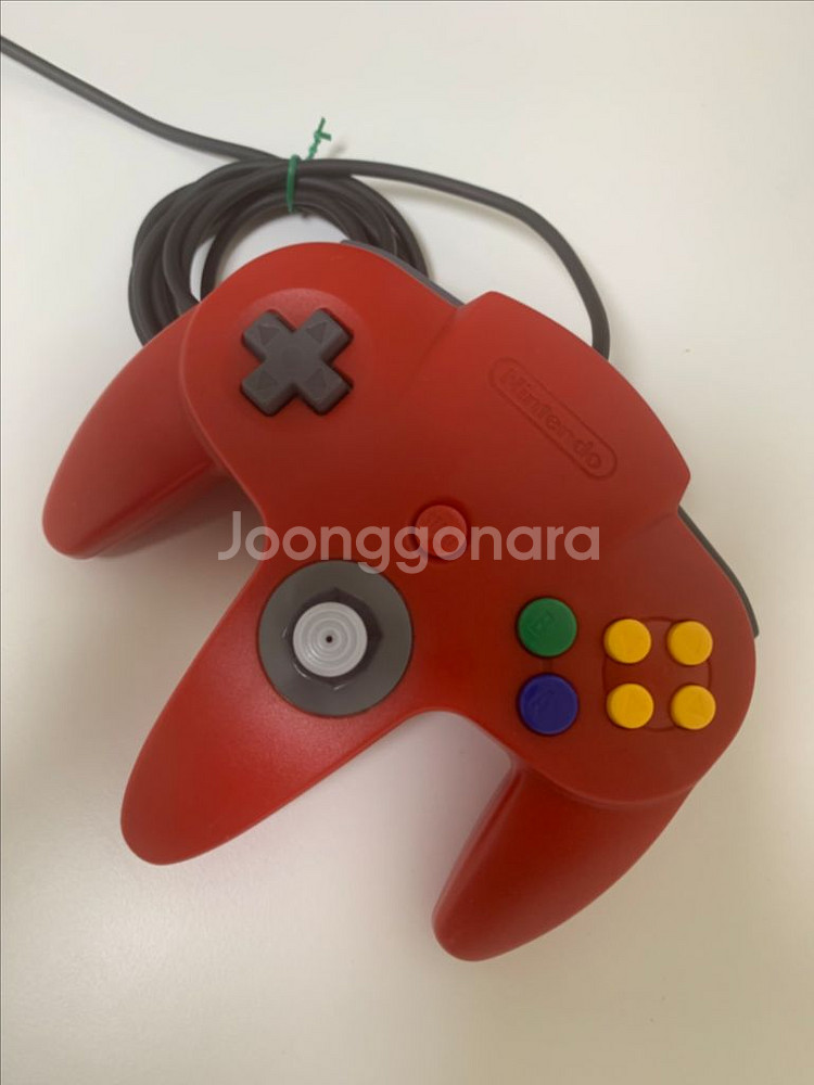 닌텐도64 패드 컨트롤러 레드 팝니다--5