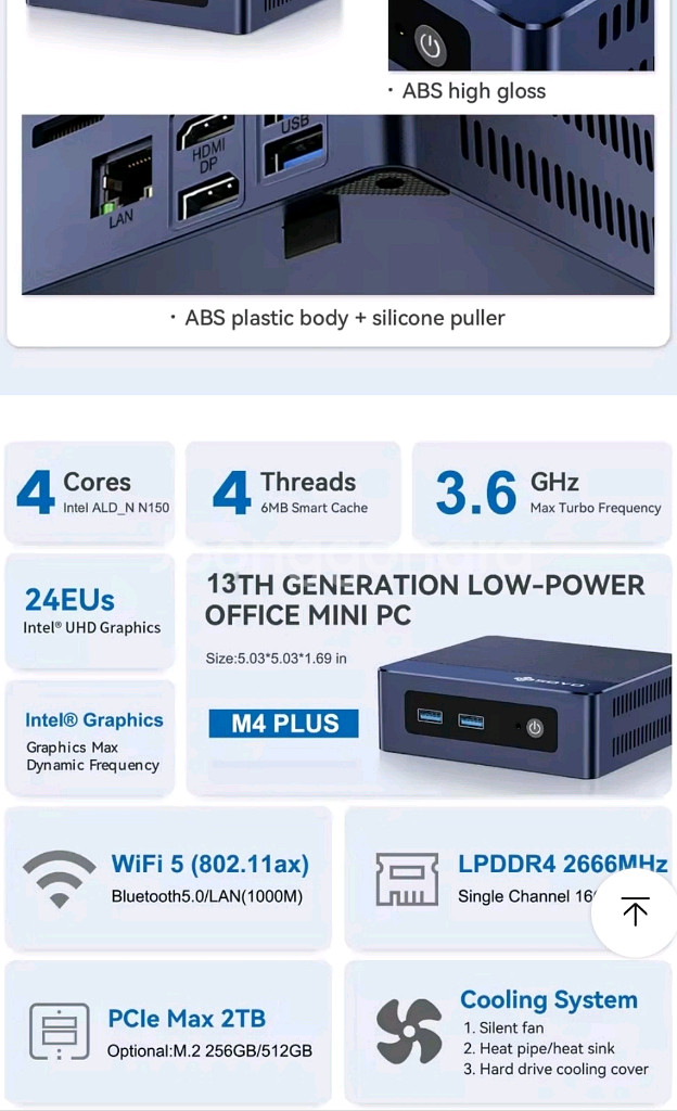 미니PC(N150 8램 256기가SSD)--2