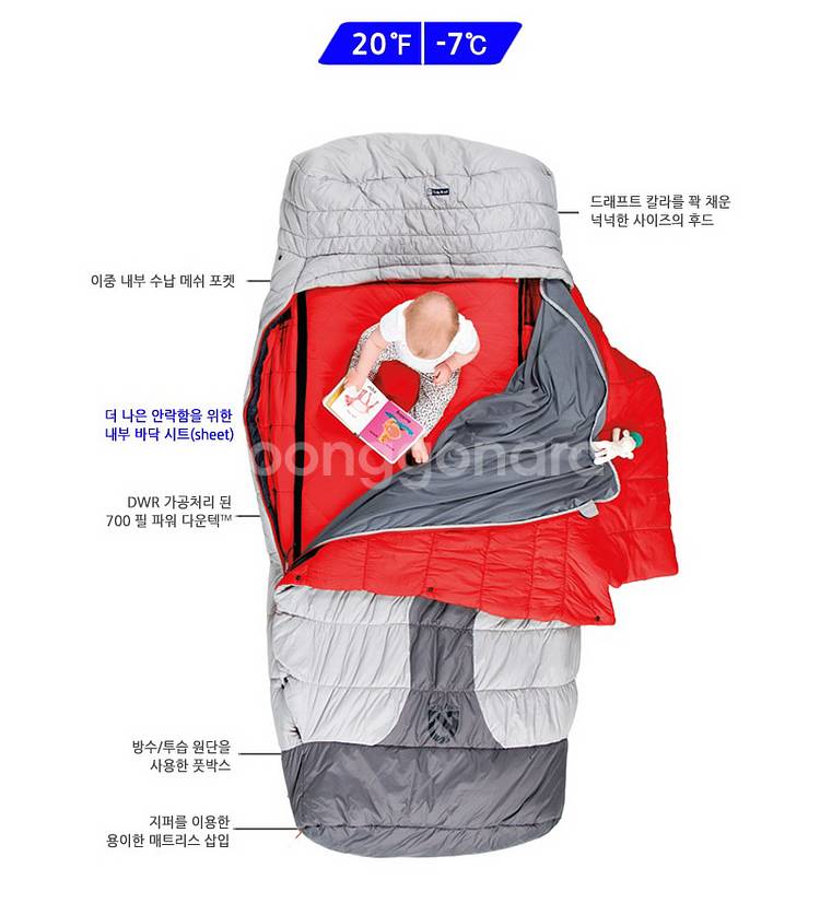 니모 콘체르토 다운침낭(4계절, 오토캠핑, 니모하이엔드--0